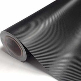 Vinil Adesivo Envelopamento Fibra Carbono Preto - 2m X 1,40m