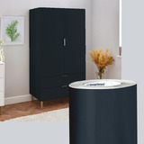 Vinil Adesivo Gold Madeira Satin Azul Petróleo Fosco 1,22x4m