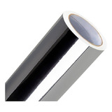 Vinil Adesivo Prata Cromado Semi Espelhado Plotter 2m X 50cm