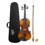 Viola Clássica Envelhecida Al 1310 3/4 E Alan Com Case Arco