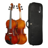 Viola De Arco Eagle 4/4 Va 182 Com - Estojo - Arco - Breu