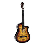 Violão Acústico Vogga Vca226n Nylon Clássico Yellow Sunburst