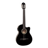Violão Clássico Eletroacústico Giannini Start Nf-14 Ceq Tília Preto Direita