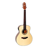 Violão Crafter Baby Hm100e Aço Traveler Equalizador Pl-t Nv Cor Bege Orientação Da Mão Destro