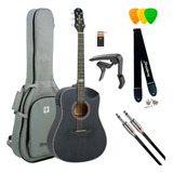 Violão Elétrico Aço Folk Sd201hc Tobacco Satin Strinberg