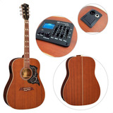 Violão Elétrico Galaxy Aço Michael Vm925dt Mahogany
