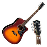 Violão Elétrico Michael Vm925dtc Sunburst Satin