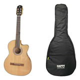 Violão Elétrico San Diego Nylon Cor Natural C/ Capa -tagima