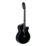 Violao Eletrico Tagima Vegas Preto Jumbo Nylon C/ Afinador Cor Black Orientação Da Mão Destro