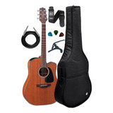 Violão Eletrico Takamine Gd11 Mce + Kit Completo Capa Luxo Cor Natural