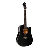Violão Eletroacústico Michael Vmf361 Tília Black Direita