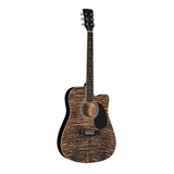 Violão Eletroacústico Vogga Vck370 Mahogany Flamed - Novo