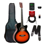 Violão Giannini Elétrico Gsf1 Gnf1 Gdc1 Kit Bag E Acessórios