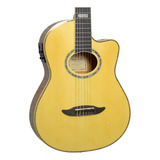 Violao Giannini Gnf-3 Nylon Elétrico Flat Natural Gloss