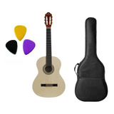 Violão Harmonics Gna111 Nylon + Capa Simples + 3 Palhetas