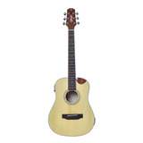 Violão Seizi Baby Akira Half Cutaway Natural Satin Com Bag