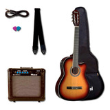 Violão Tagima Ac-60 Ac 60 Sb Com Amp + Cabo + Corr Std
