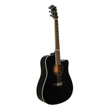 Violao Tagima Kansas Folk Afinador Black Preto 6 Cordas Aço Orientação Da Mão Destro
