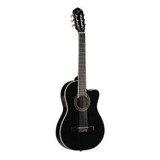 Violão Tagima Madrid Flat Nylon Elétrico Preto C/ Afinador