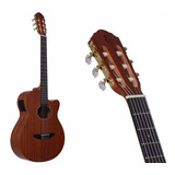Violão Tagima Nylon Vegas Tuner Mahogany C/ Afinador Digital
