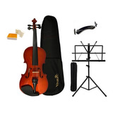 Violino 1/2 Vivace Mo12 Kit + Estante + Espaleira Completo