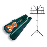 Violino 3/4 + Estante Partitura - Magnum Mvl030 + Qs16s2