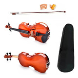 Violino Arco Breu Cavalete Acstico 1 8 Madeira Estojo Luxo