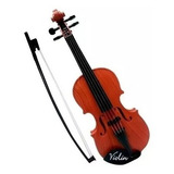 Violino De Plástico Infantil Com Arco Colors 42cm Presente