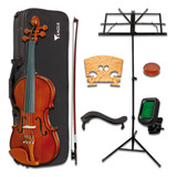 Violino Eagle 4/4 Ve441 Ve 441 Ve-441 Kit Completo C/ Case