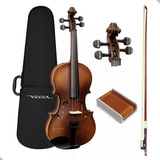 Violino Vogga 4/4 C/ Estojo Arco Crina Animal Breu Von144n Cor Natural