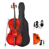 Violoncello Cmo 44 Mozart 4/4 C/ Capa/arco/breu/captador