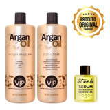 Vip Escova Progressiva Argan Oil Kit 2x 1000 Ml New