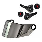 Viseira Capacete Ls2 Ff358 Cromada + Kit Reparo Poli