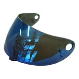 Viseira Capacete Vaz V10 , V100 Novo C/ Botão Azul Iridium