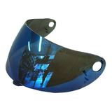Viseira Capacete Vaz V10 , V100 Novo C/ Botão Azul Iridium