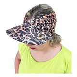 Viseira Feminina Dupla Face Turbante Proteção Solar Fps 50