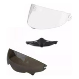 Viseira + Narigueira Oculos Fumê P/ Capacete Attack Evo