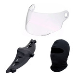 Viseira + Narigueira + Touca P/ Capacete R8 Protork