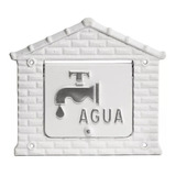 Viseira Para Leitura De Agua Em Aluminio Fundido Cor Branca