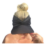 Viseira Turbante Dupla Face Proteção Solar Uv50+ Moda Praia 