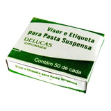 Visor E Etiqueta Pasta Suspensa C/50 Un, Pronta Entrega