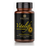 Vitalift (90 Caps) Essential Nutrition Polivitaminico Vegano Sabor Sem Sabor