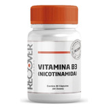 Vitamina B3 (nicotinamida) 500mg - 60 Cápsulas Sabor Natural