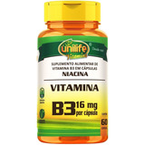 Vitamina B3 Niacina Unilife 60 Cáps
