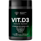 Vitamina D Vit.d3  Immune System - Bothanica Mineral Sabor Sem Sabor