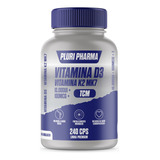 Vitamina D3 10.000ui + Vitk2 Mk7 100mcg C/240 Cápsulas