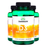 Vitamina D3 Com Óleo Coco Swanson