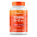 Vitamina D3 + K2, Mk7 2000ui