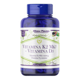 Vitamina K2 Mk7 100mcg Vit D3 - 10.000 - Ui 120 Cápsulas