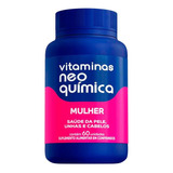 Vitaminas Neo Química Mulher 60 Cápsulas - Cabelo/pele/unhas
